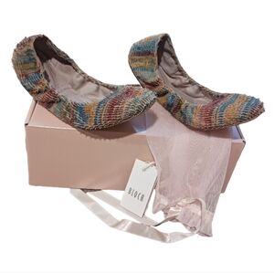 Bloch Textured SuedeTurnshoe Ballet Flats